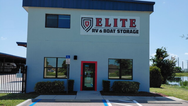 Front of Elite RV Boat Storage in Fort Myers FL
